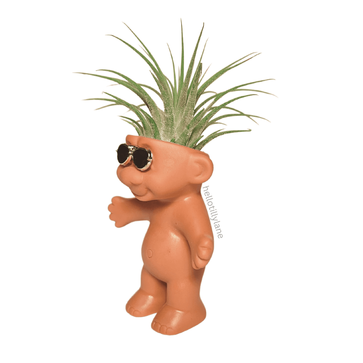 Air Plant Holder Troll With Sunglasses