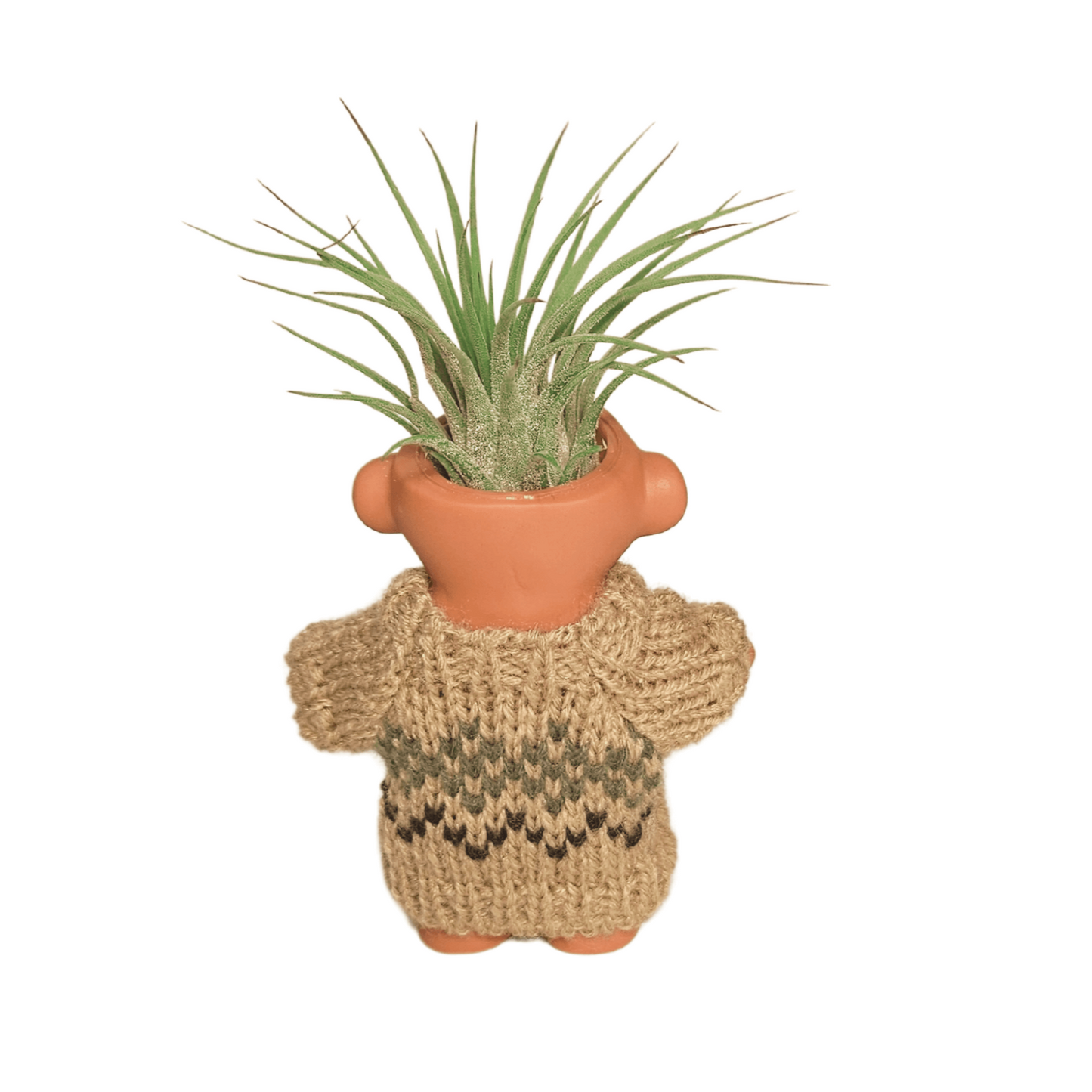 Air Plant Holder Cute Troll with Cozy Sweater